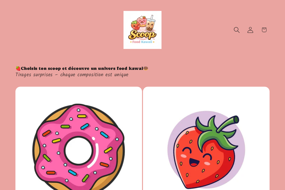scoopfoodkawaii.com homepage screenshot