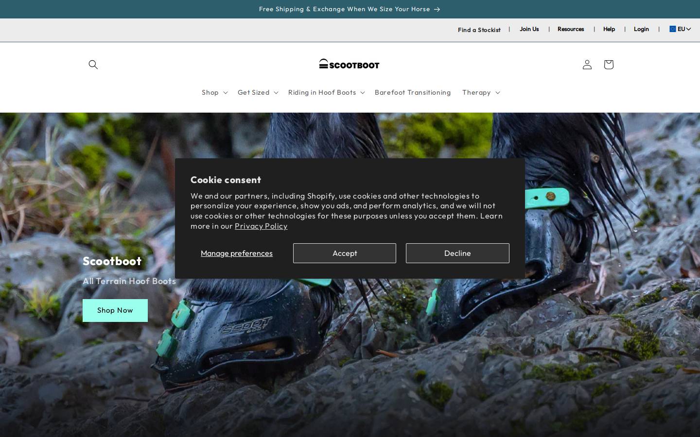 scootboots.com.au homepage screenshot
