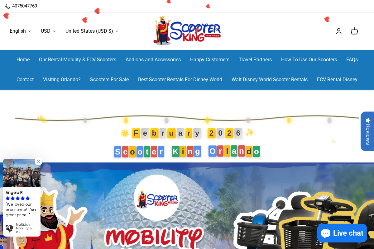 scooterkingorlando.com homepage screenshot