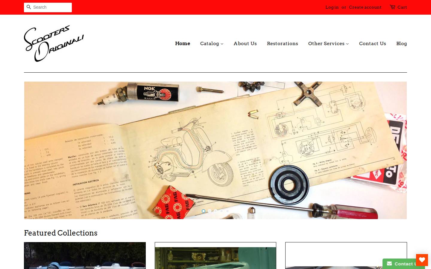 scootersopacific.com homepage screenshot