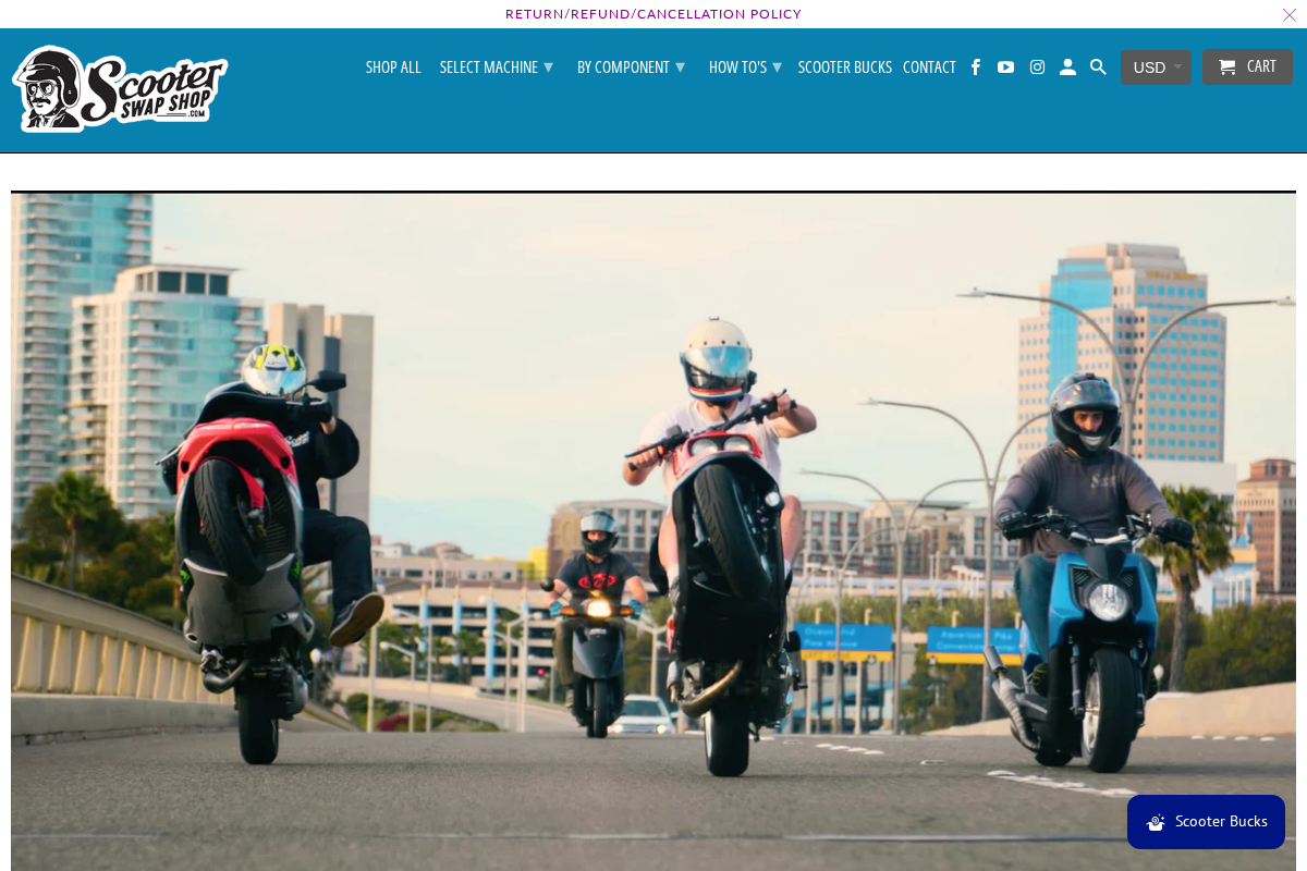 ScooterSwapShop homepage screenshot