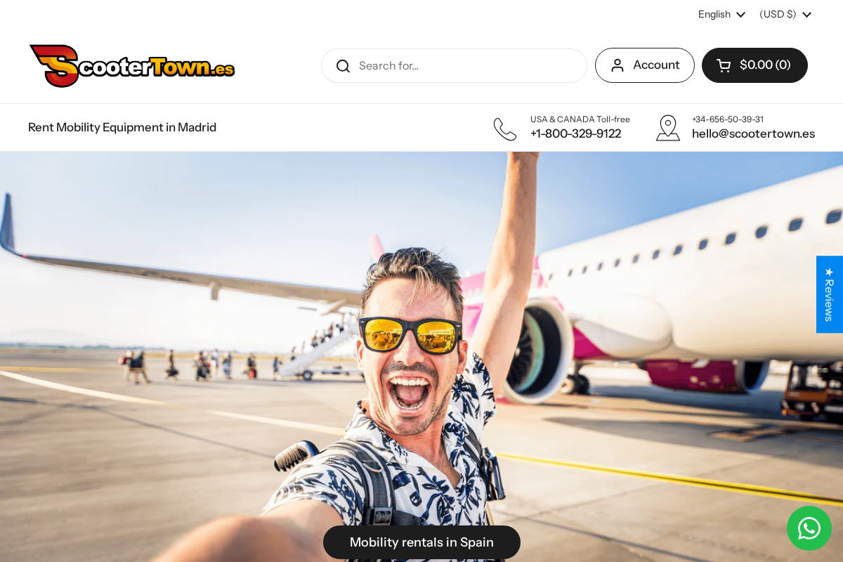 Scootertown homepage screenshot