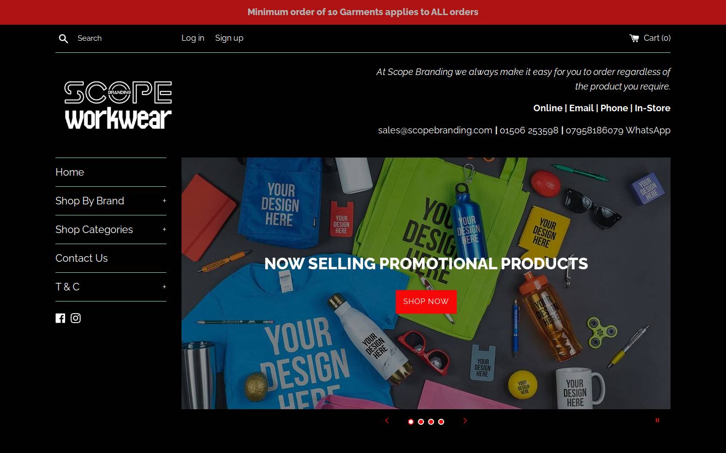 scopebranding.com homepage screenshot