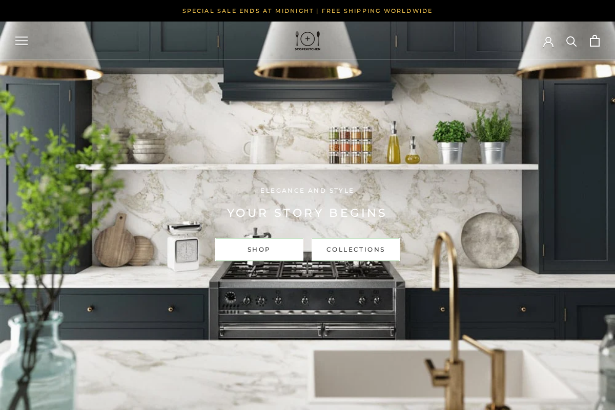 scopekitchen.com homepage screenshot