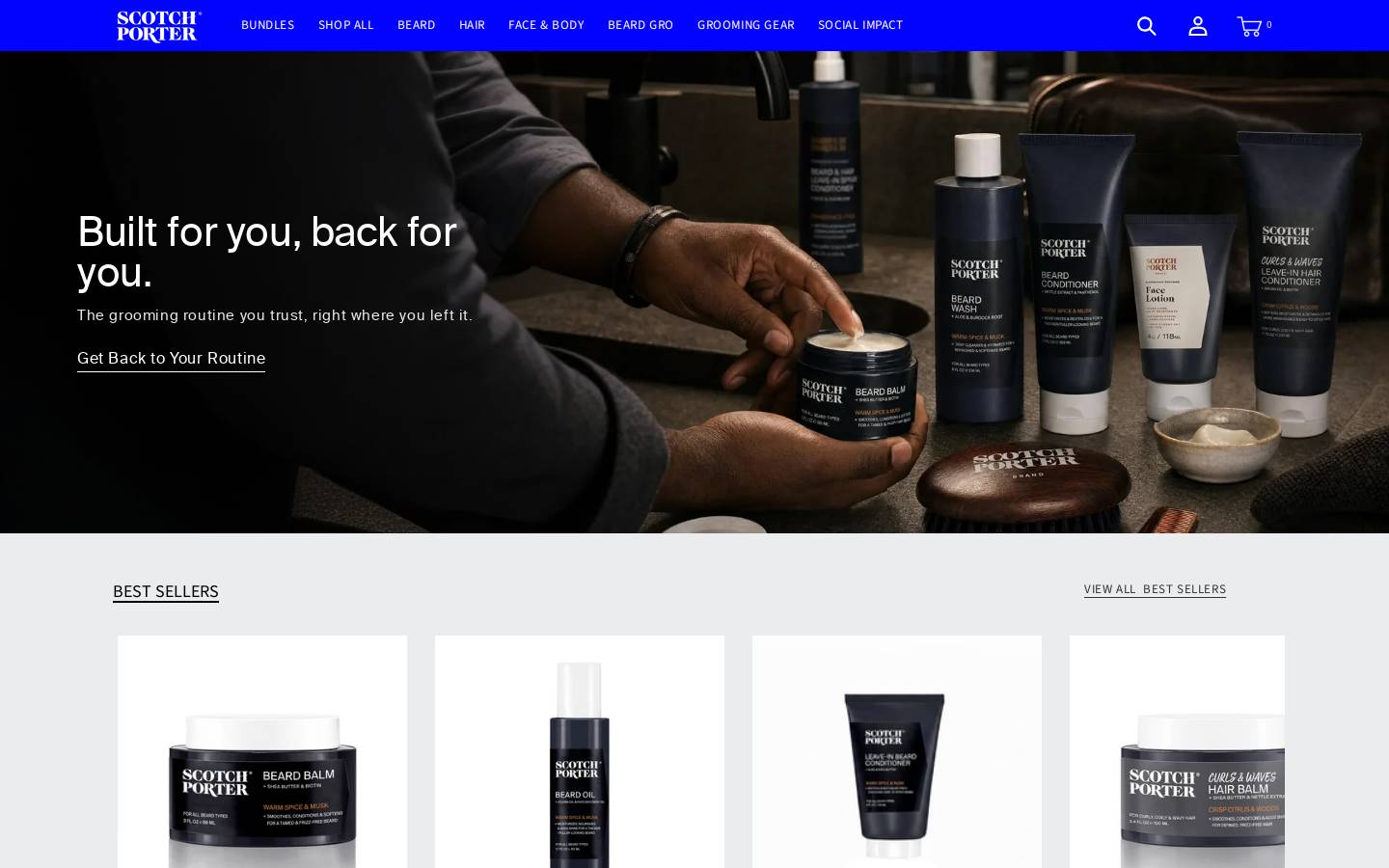 Scotch Porter homepage screenshot