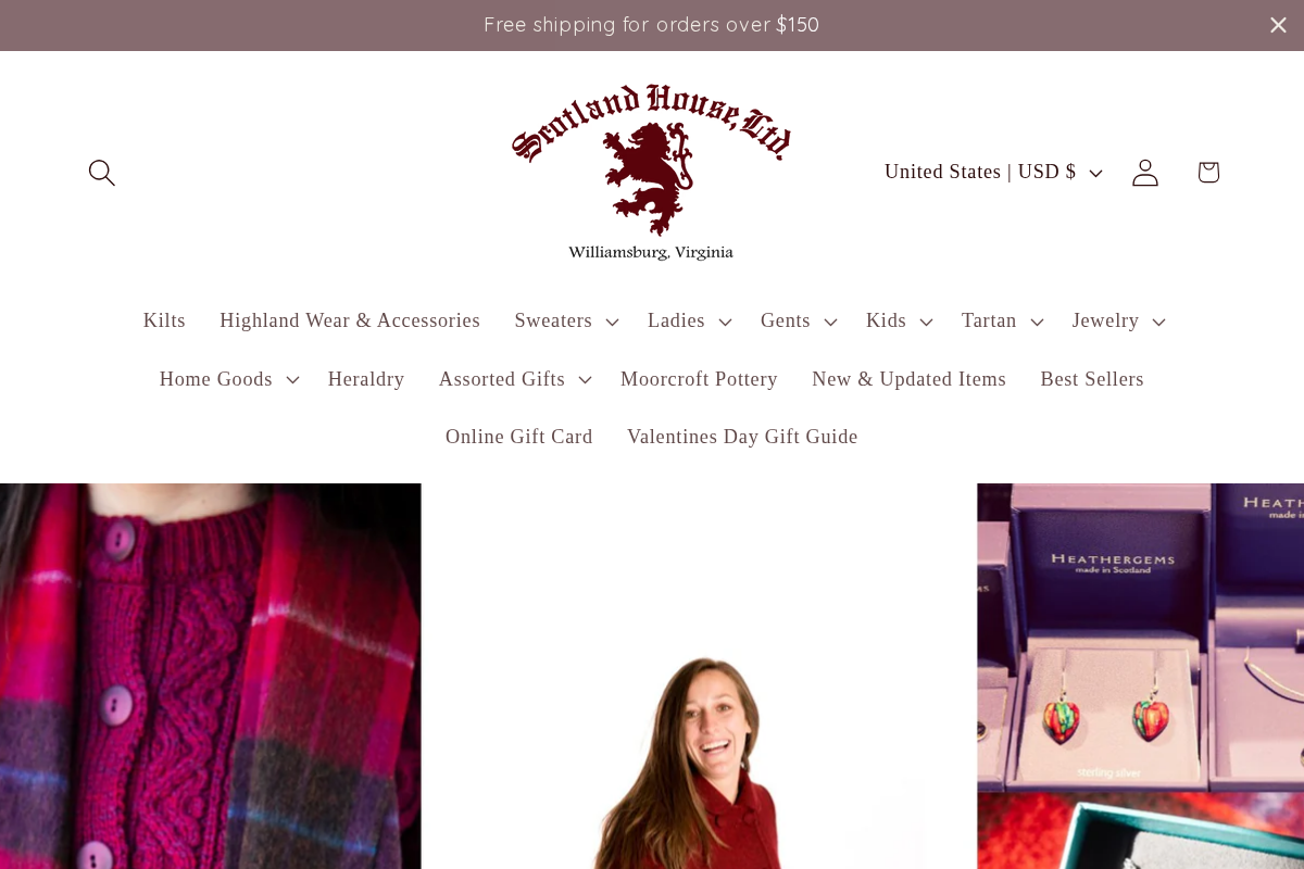 Scotland House, Ltd. homepage screenshot