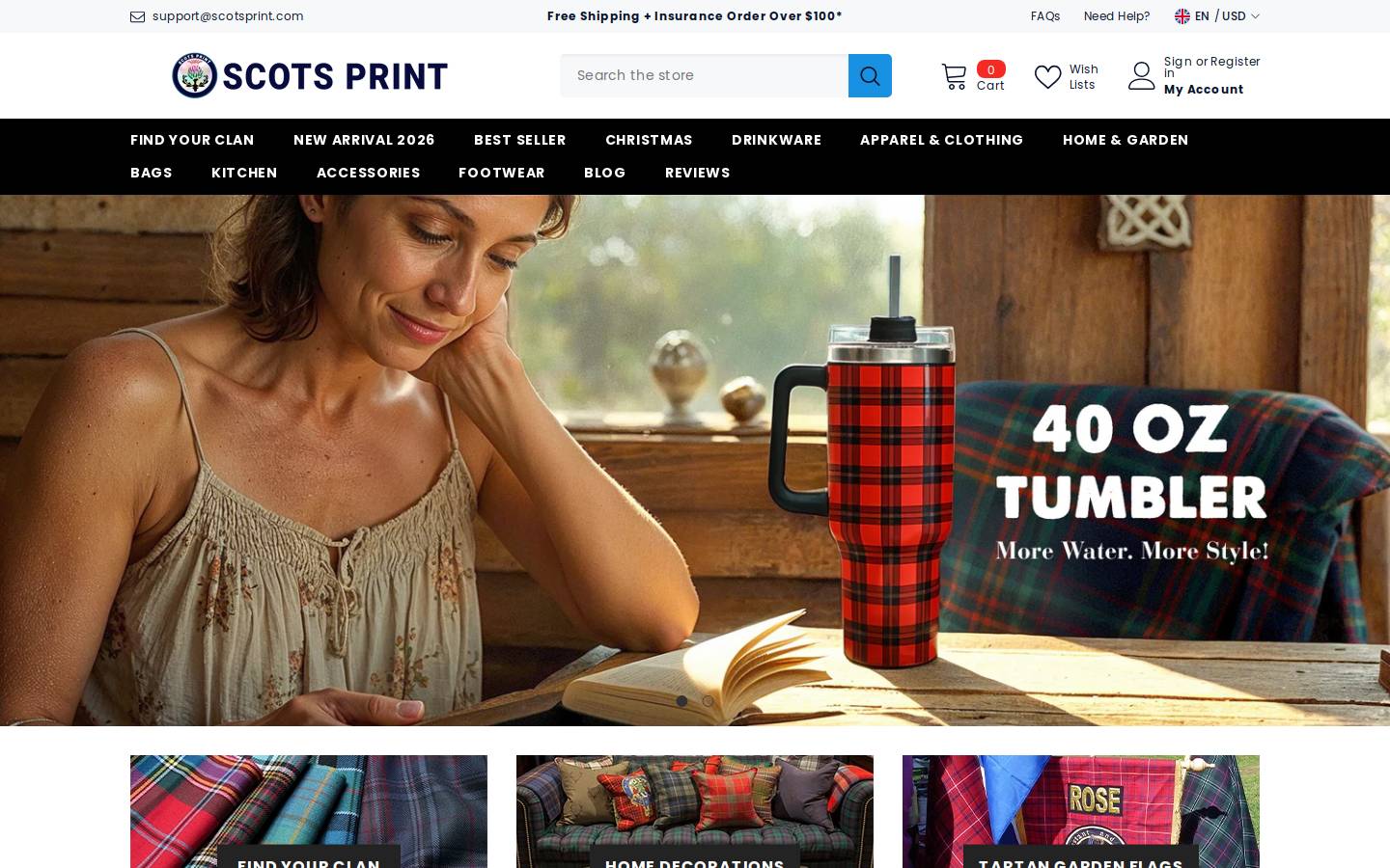scotsprint.com homepage screenshot