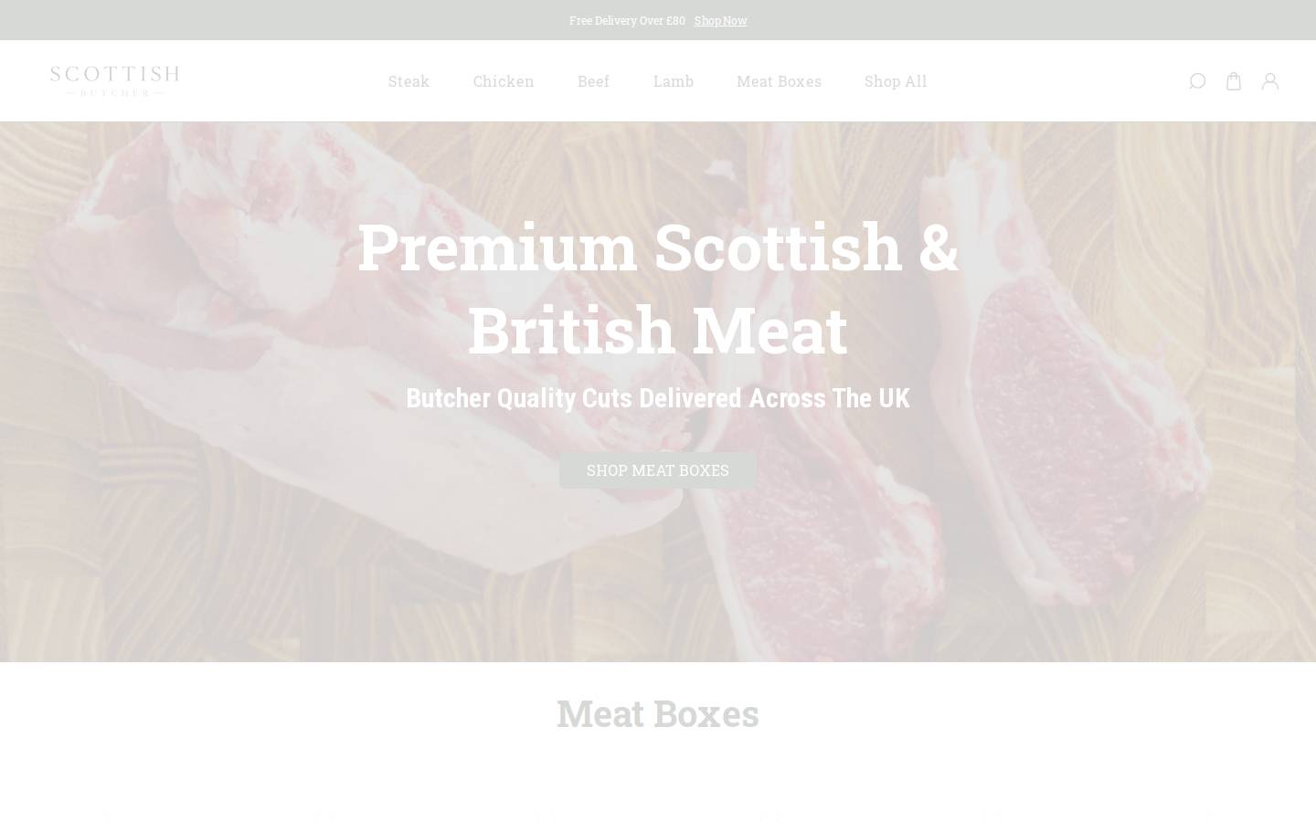 scottishbutcher.com homepage screenshot