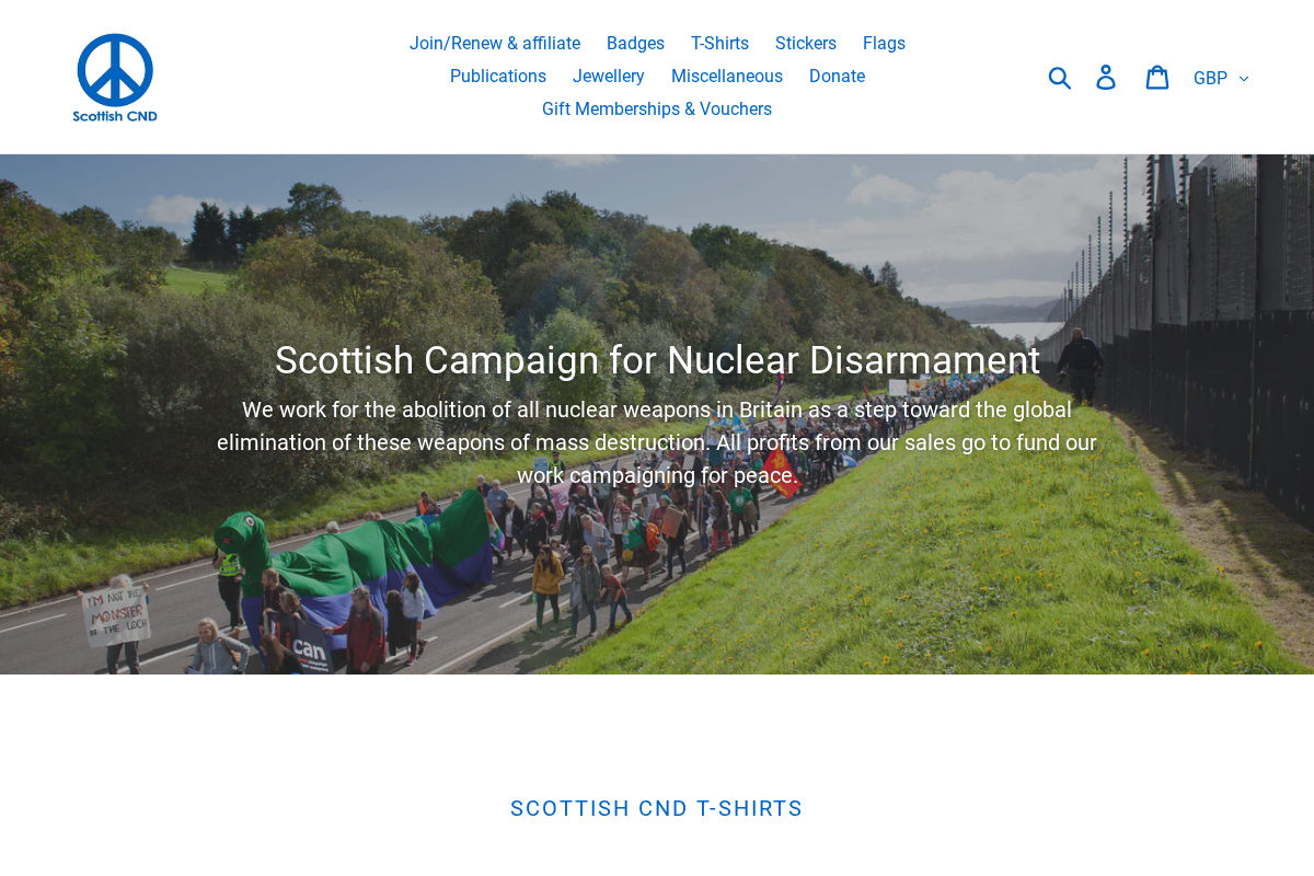 scottishcndshop.org homepage screenshot