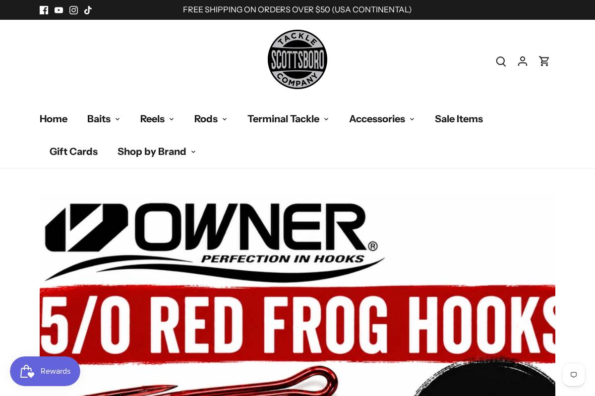 scottsborotacklecompany.com homepage screenshot