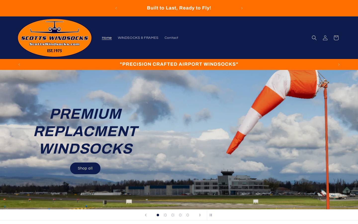 scottswindsocks.com homepage screenshot