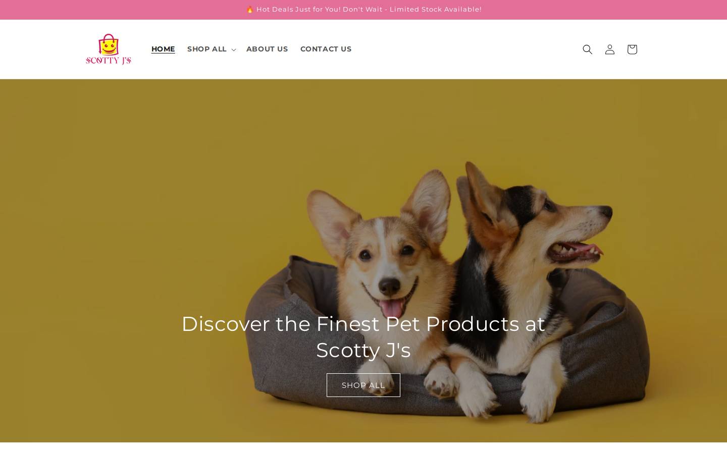 scottyjstore.com homepage screenshot