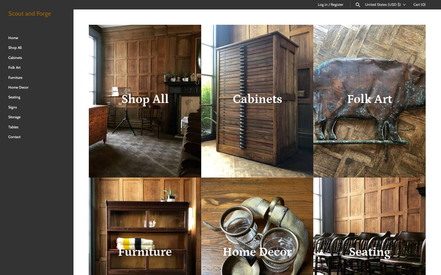 scoutandforge.com homepage screenshot