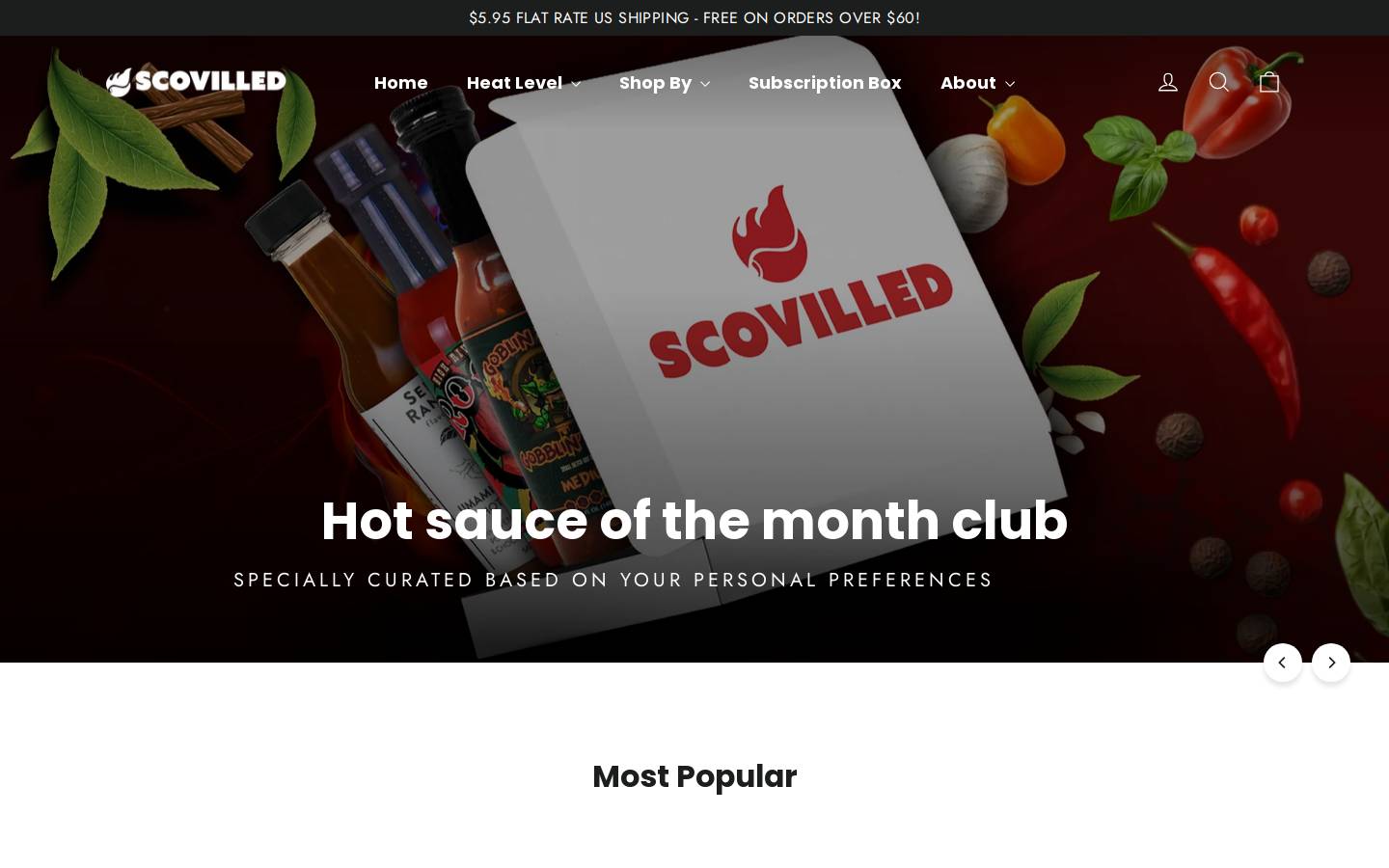 scovilled.com homepage screenshot