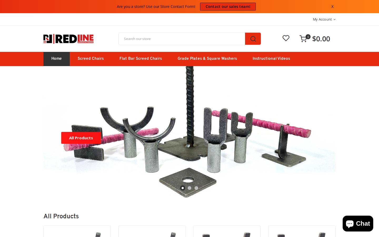 screedchair.com homepage screenshot
