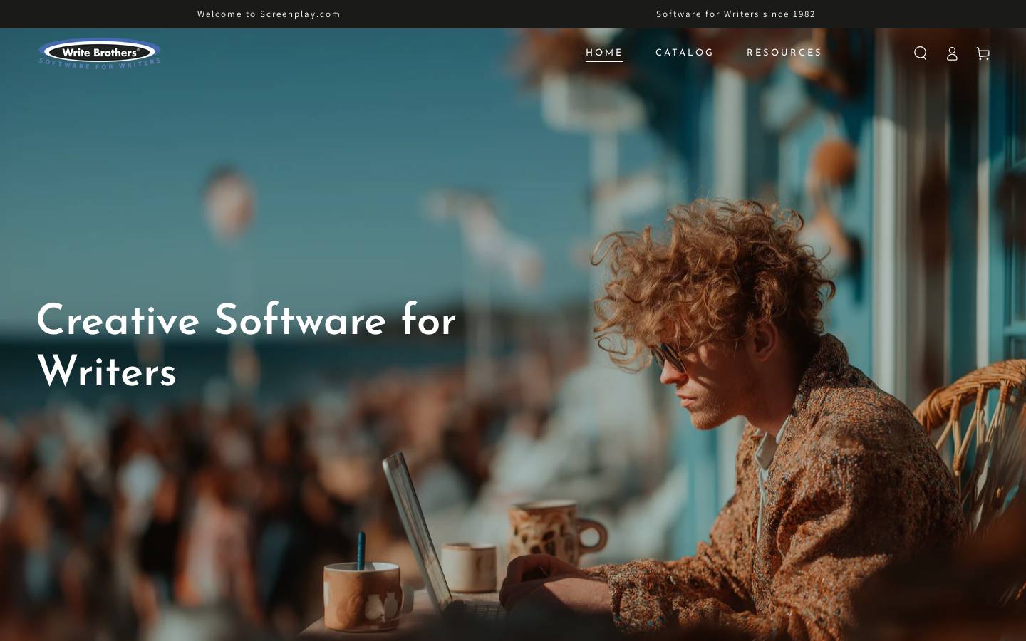 screenplay.com homepage screenshot