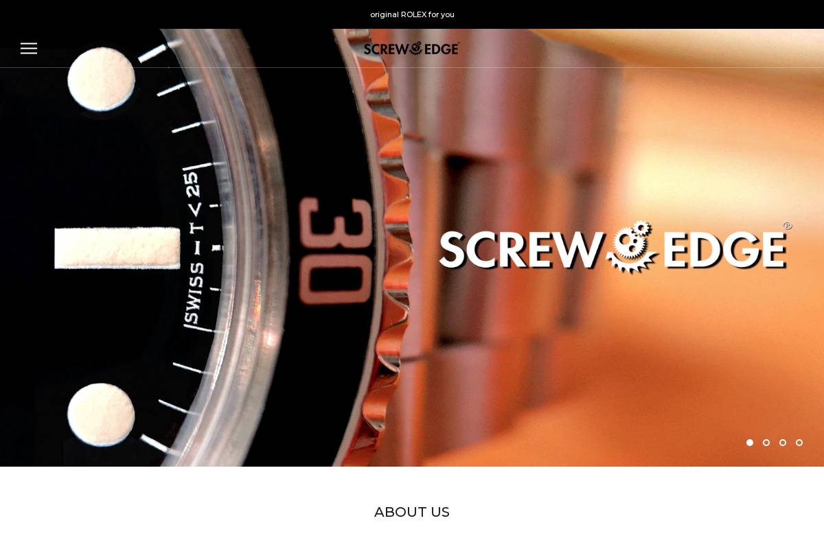 screw-edge.com homepage screenshot