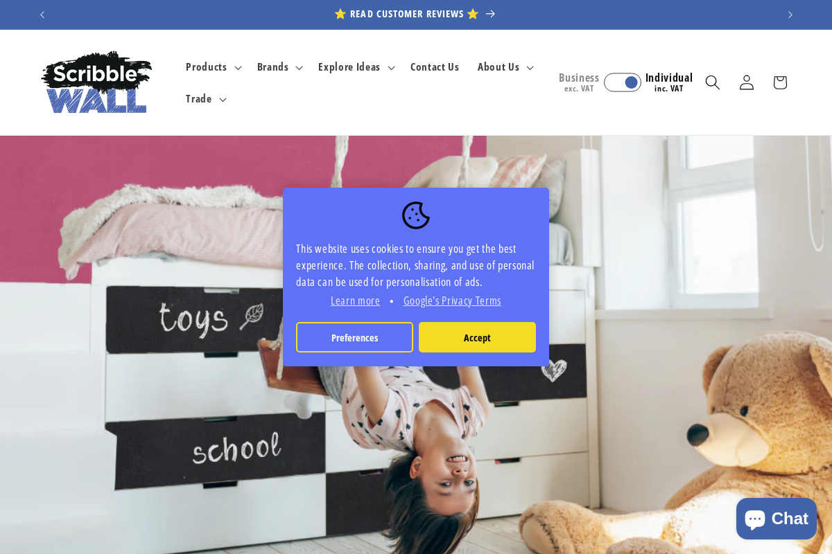 Scribblewall homepage screenshot