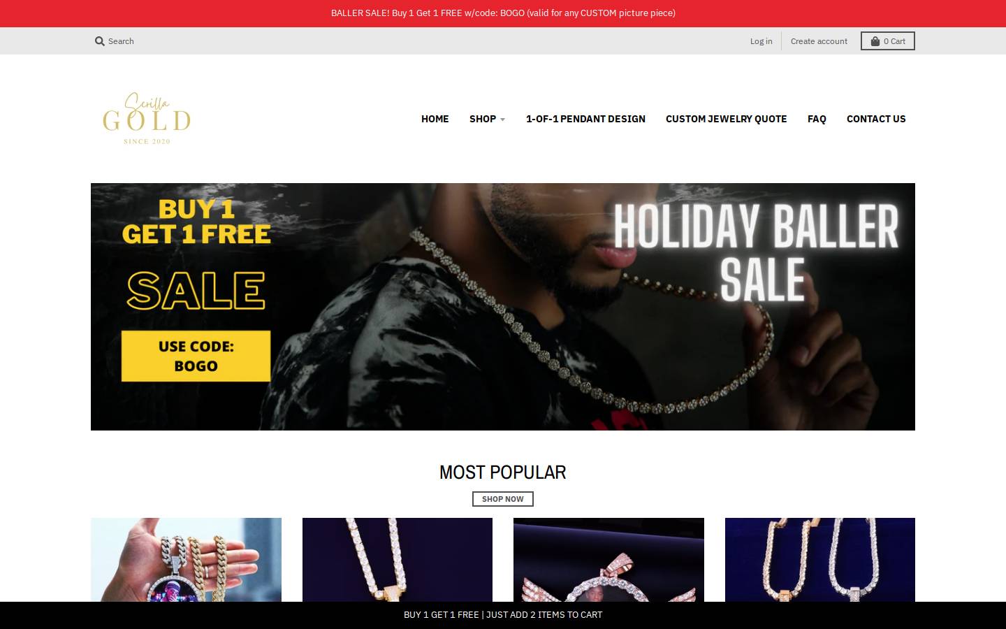 scrillagold.com homepage screenshot