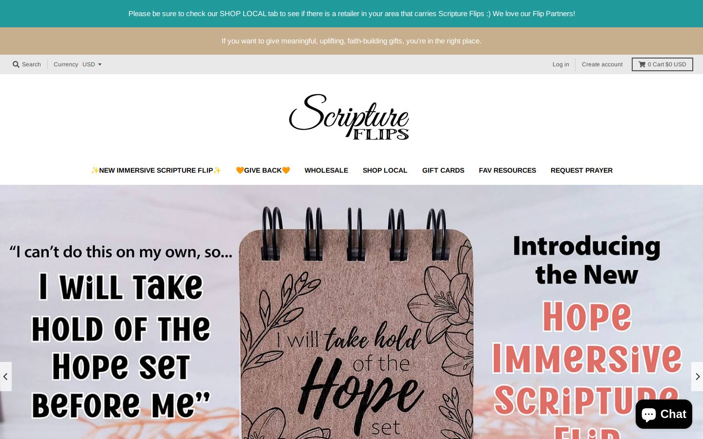 scriptureflips.com homepage screenshot