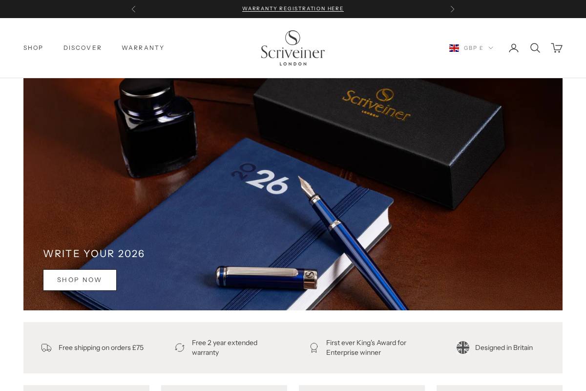 scriveiner.co.uk homepage screenshot