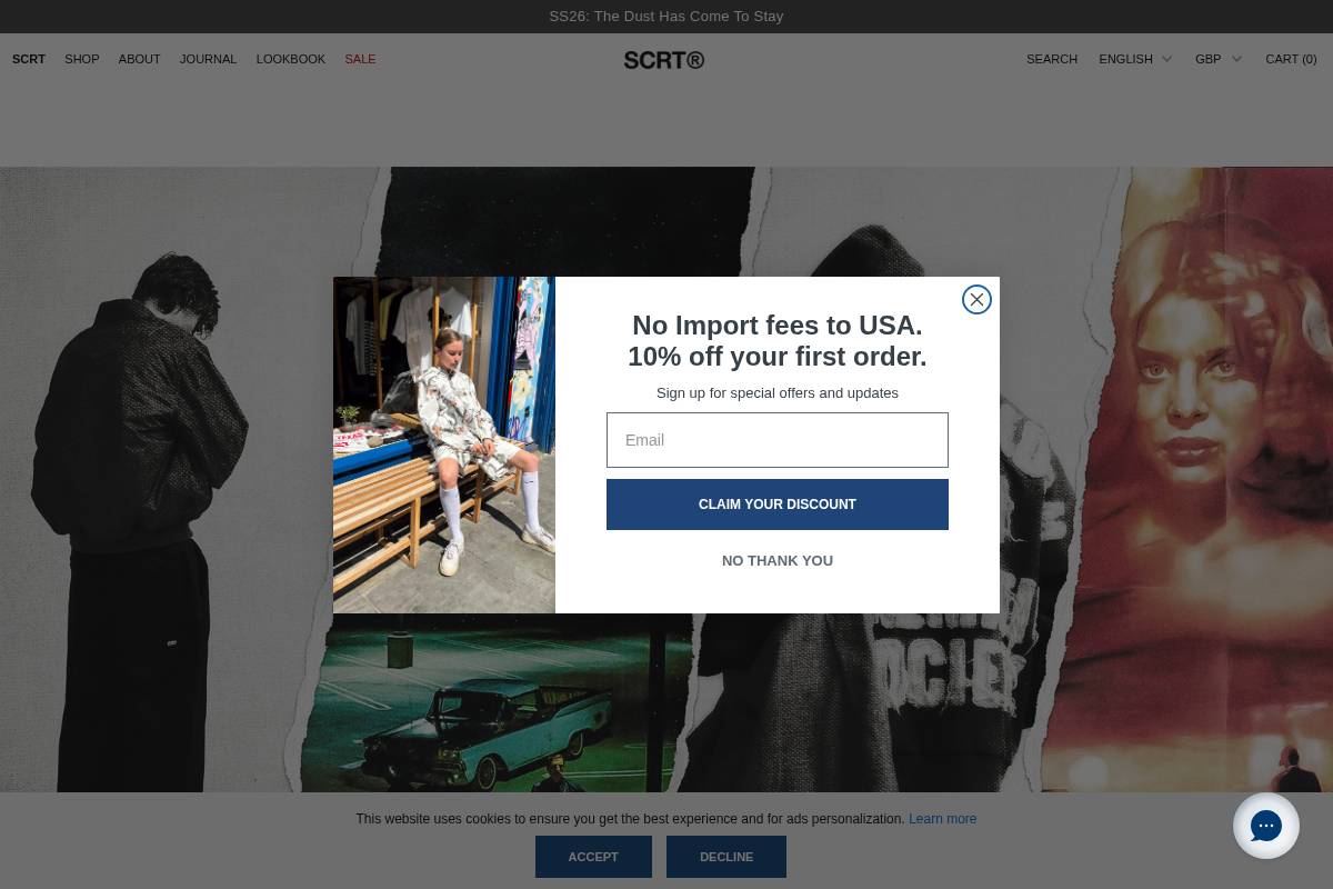 SCRT® homepage screenshot