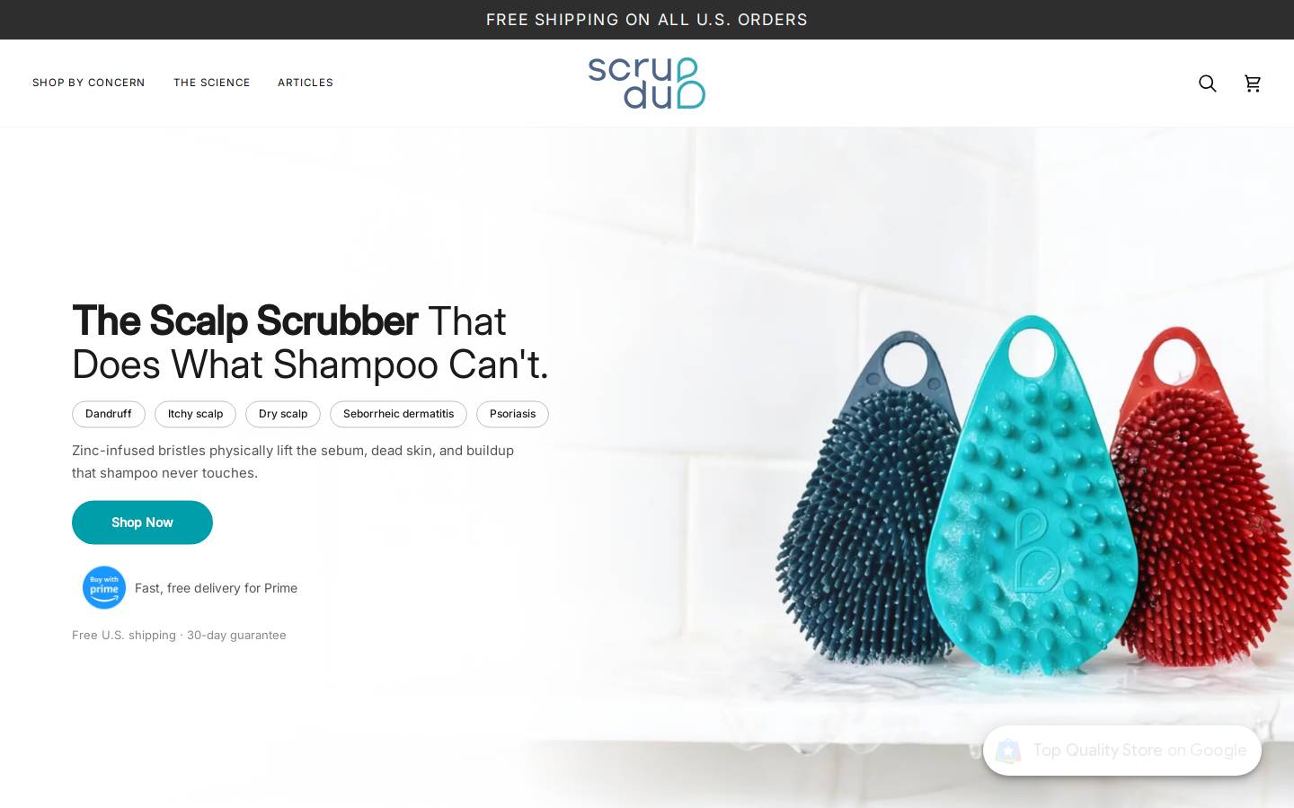 scrub-dub.com homepage screenshot