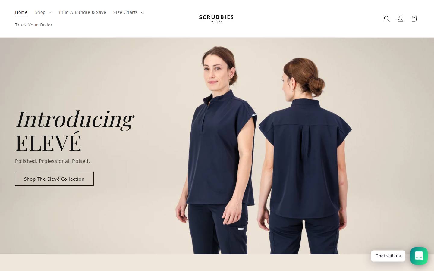 Scrubbies homepage screenshot