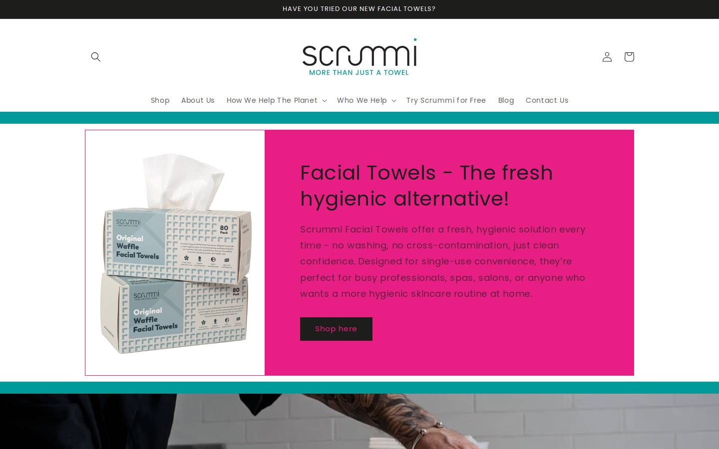 Scrummi homepage screenshot