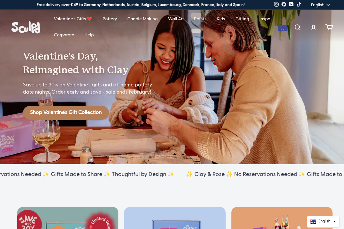 Sculpd homepage screenshot
