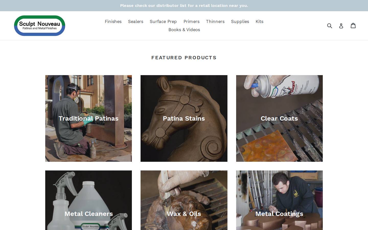 sculptnouveau.com homepage screenshot