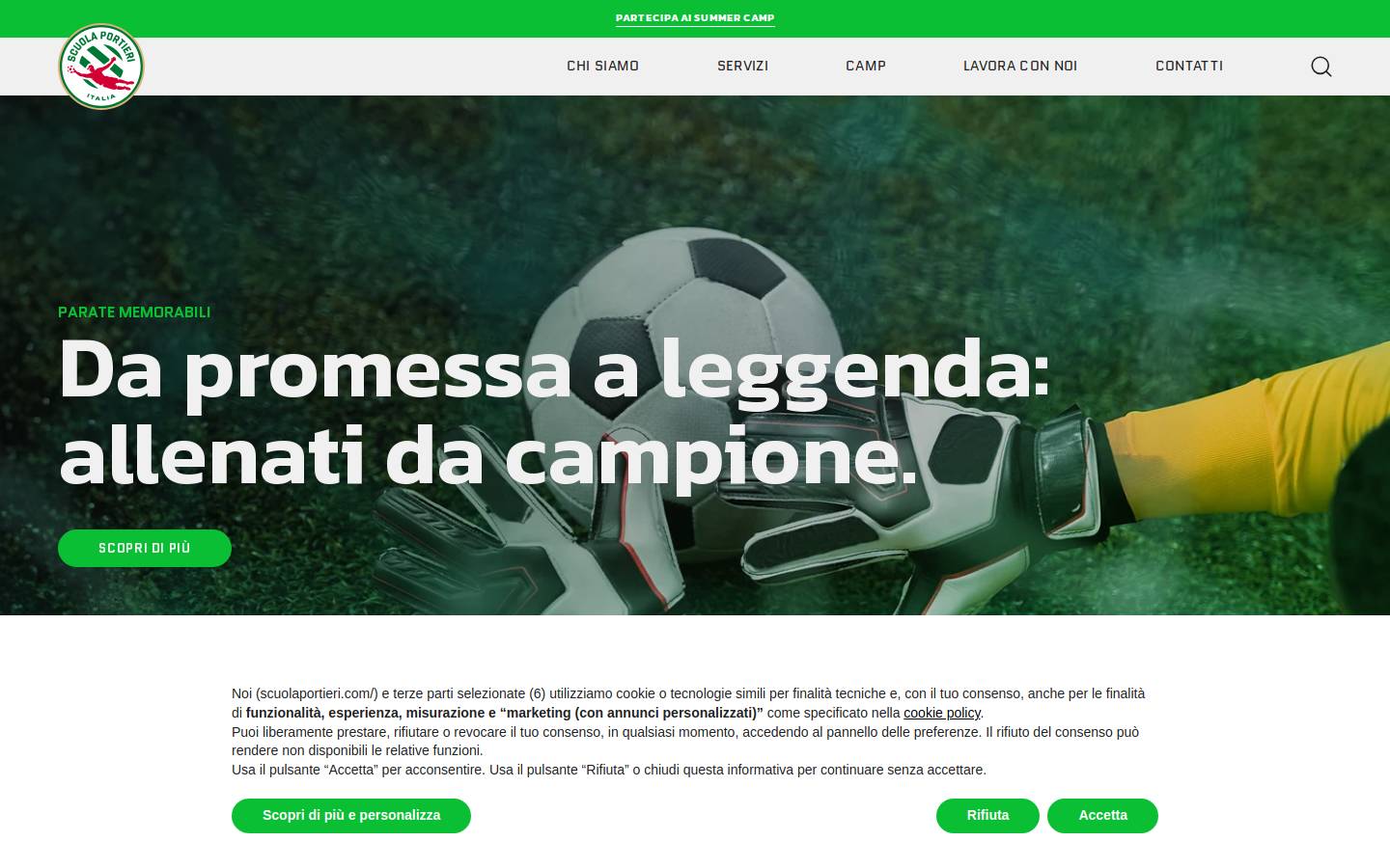 scuolaportieri.com homepage screenshot