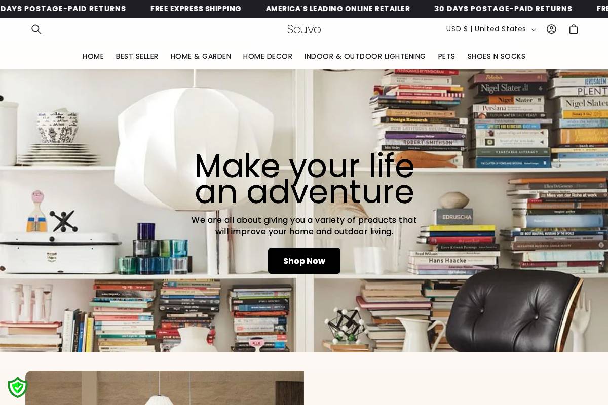 scuvo.de homepage screenshot