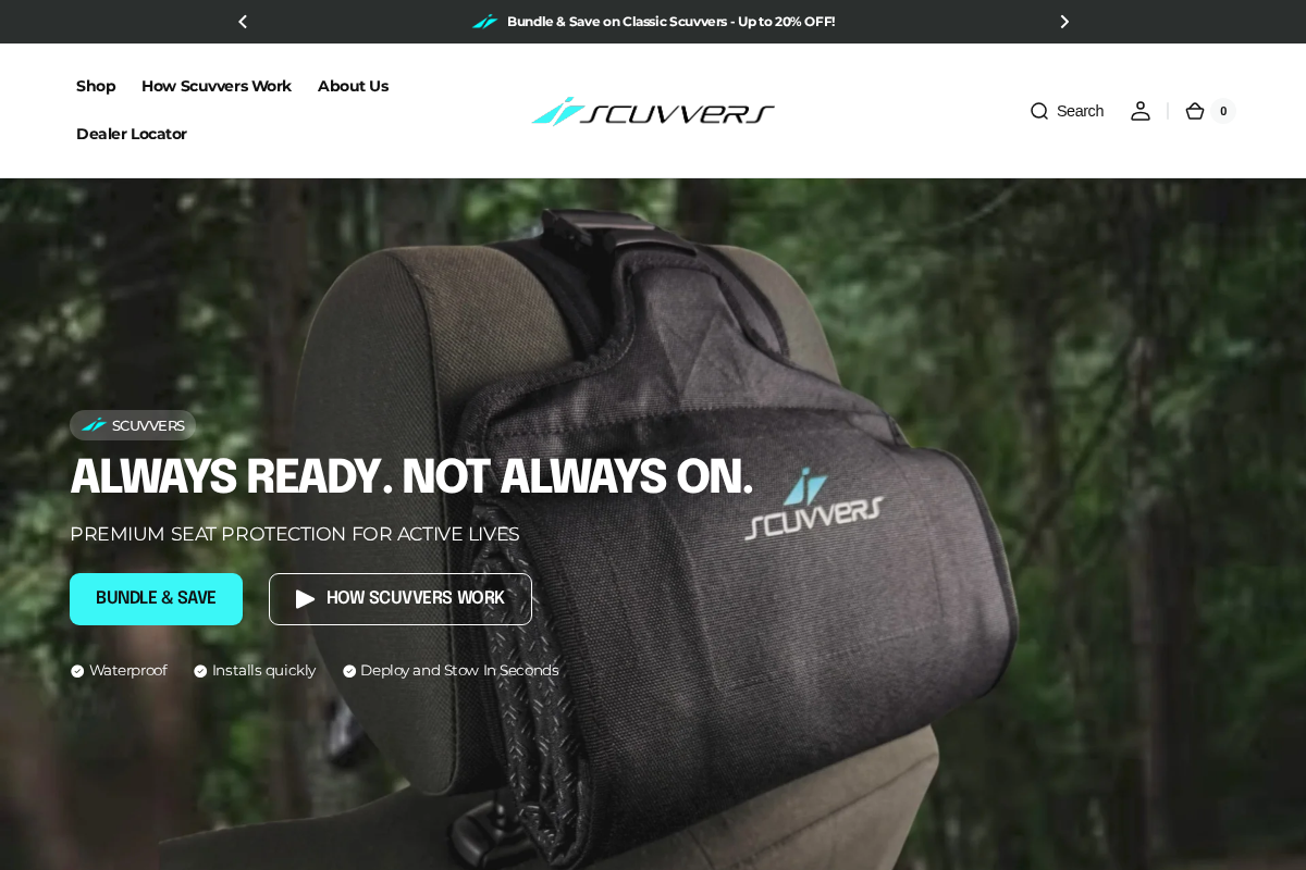 Scuvvers homepage screenshot