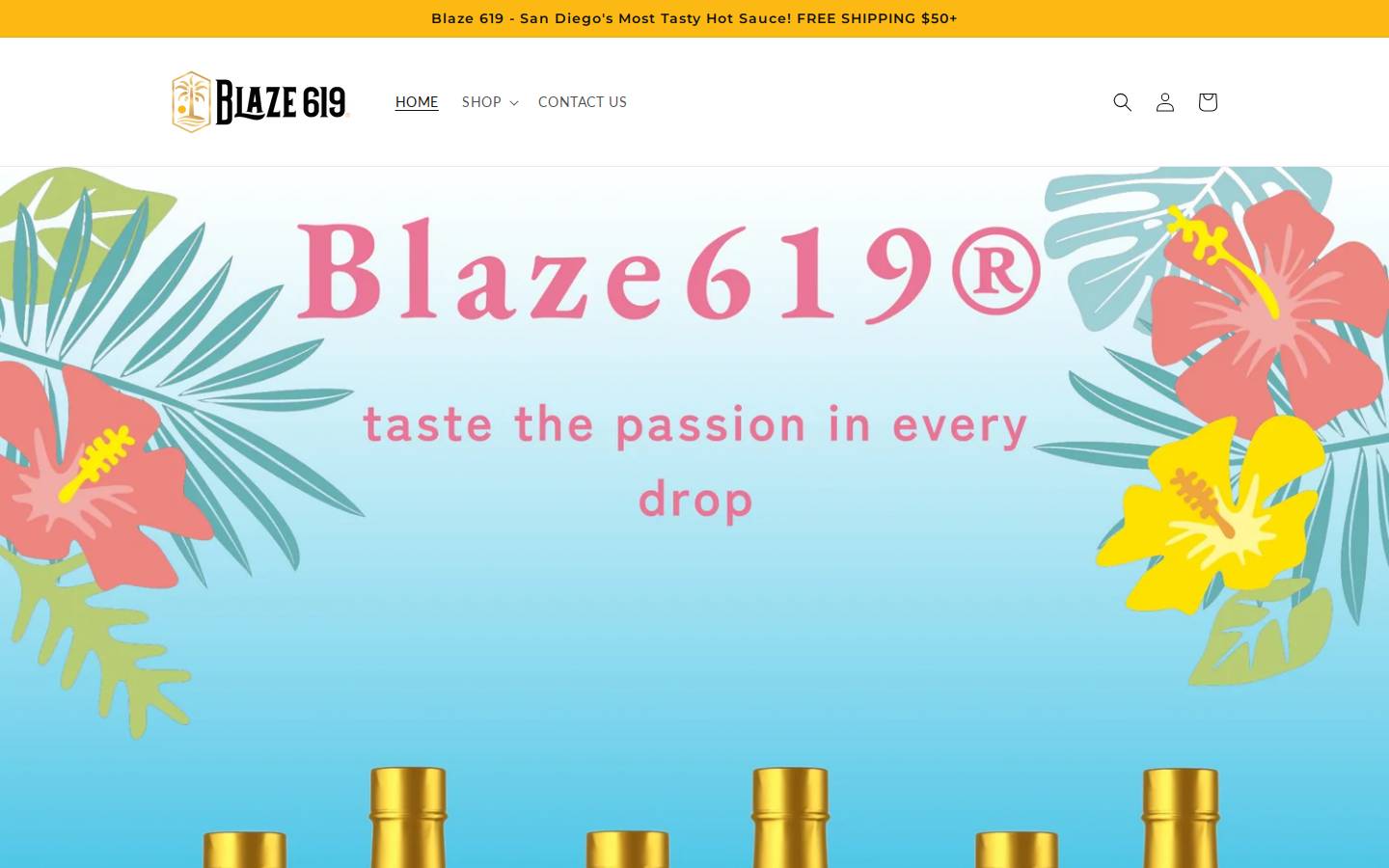 sdhotsauce.com homepage screenshot
