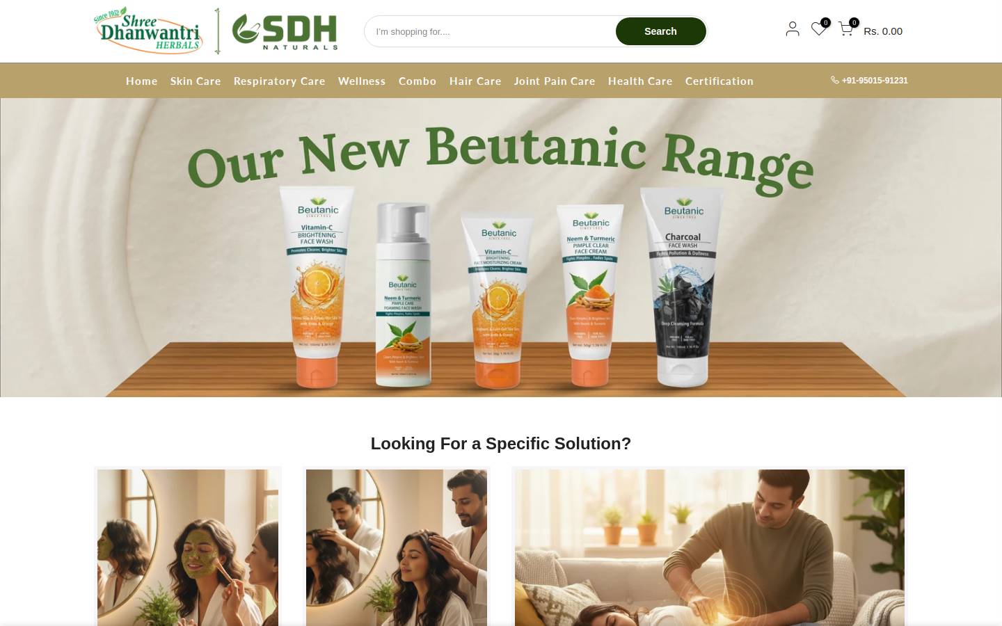 sdhstore.com homepage screenshot