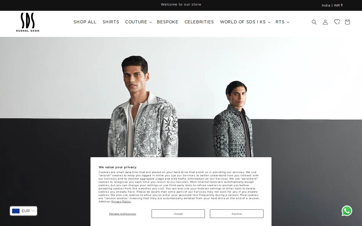 sdsbykushalshah.com homepage screenshot