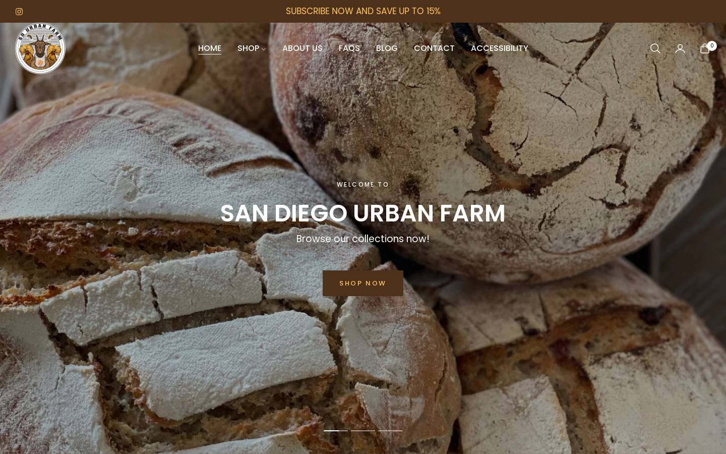 sdurbanfarm.com homepage screenshot