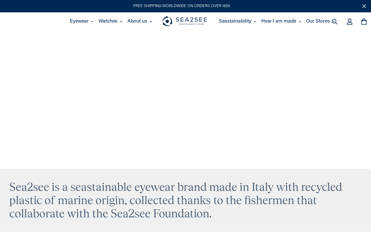 Sea2see Eyewear and Watches homepage screenshot