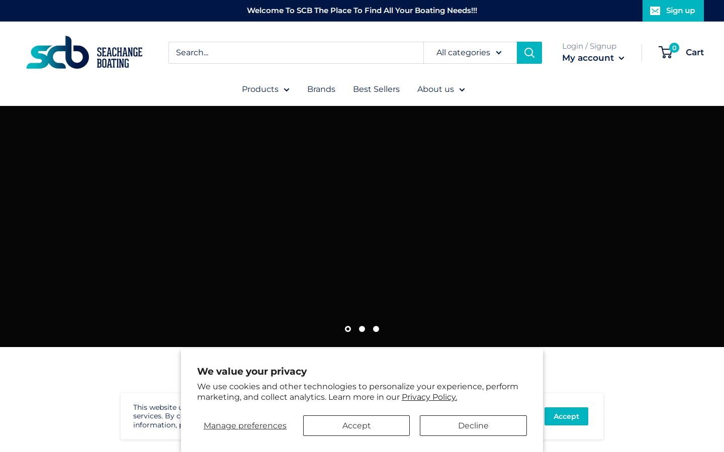 seachangeboating.com.au homepage screenshot