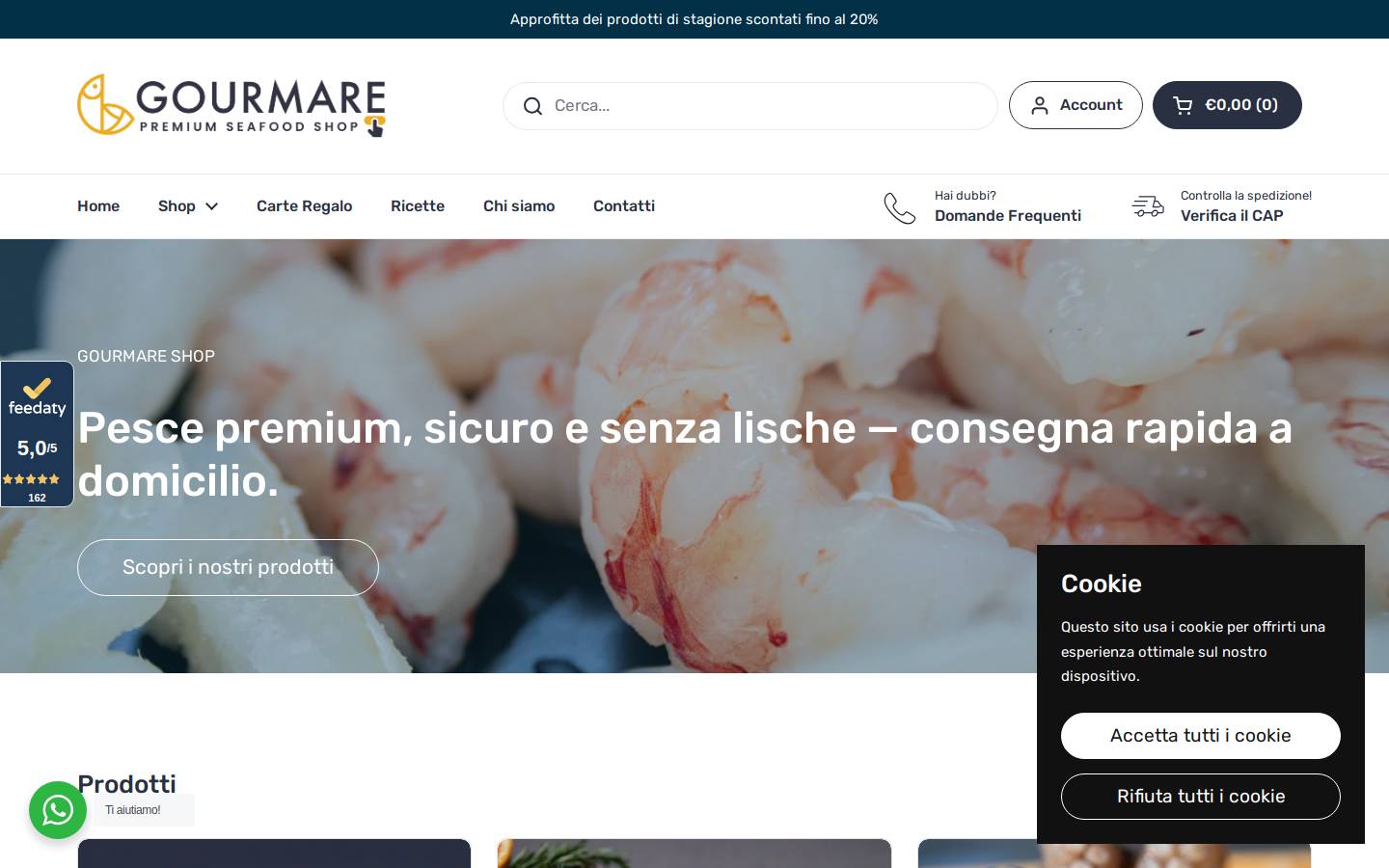 seafoodumbertoprimo.shop homepage screenshot