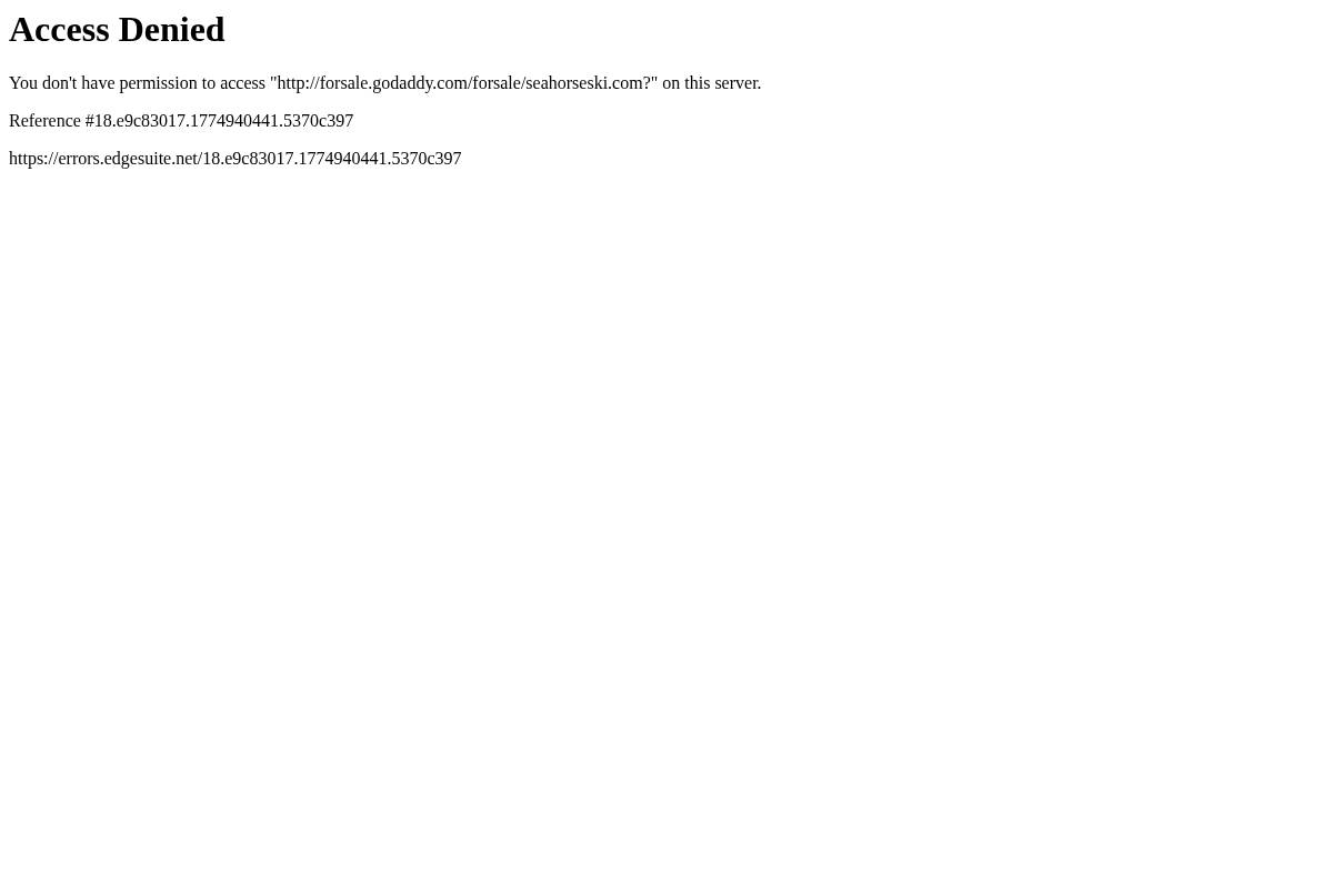 seahorseski.com homepage screenshot