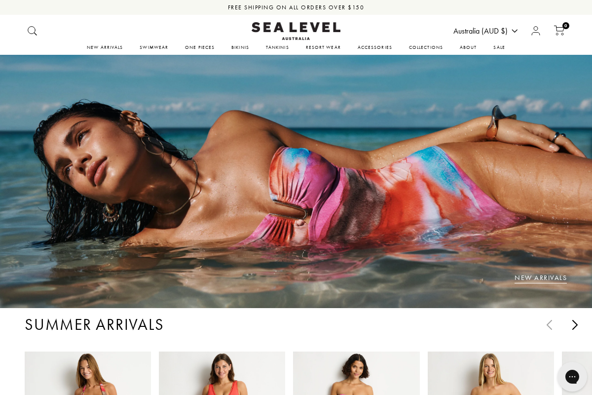 Sea Level Australia homepage screenshot