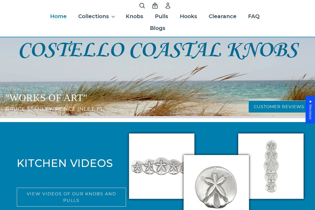 sealifecabinetknobs.com homepage screenshot