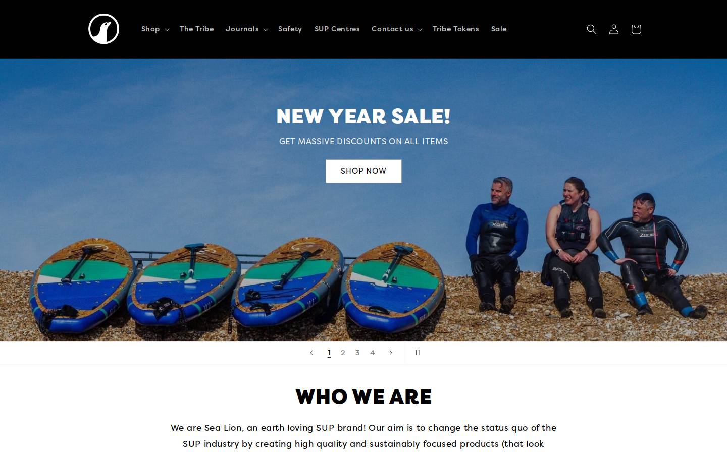 Sea Lion homepage screenshot