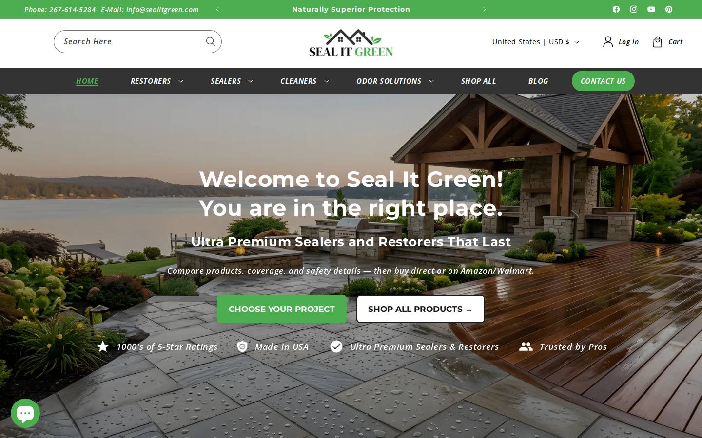sealitgreen.com homepage screenshot