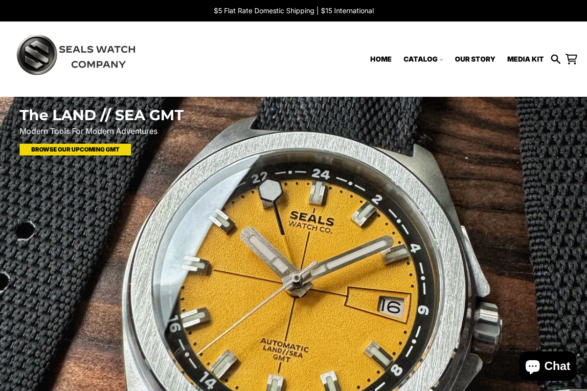 seals-watches.com homepage screenshot