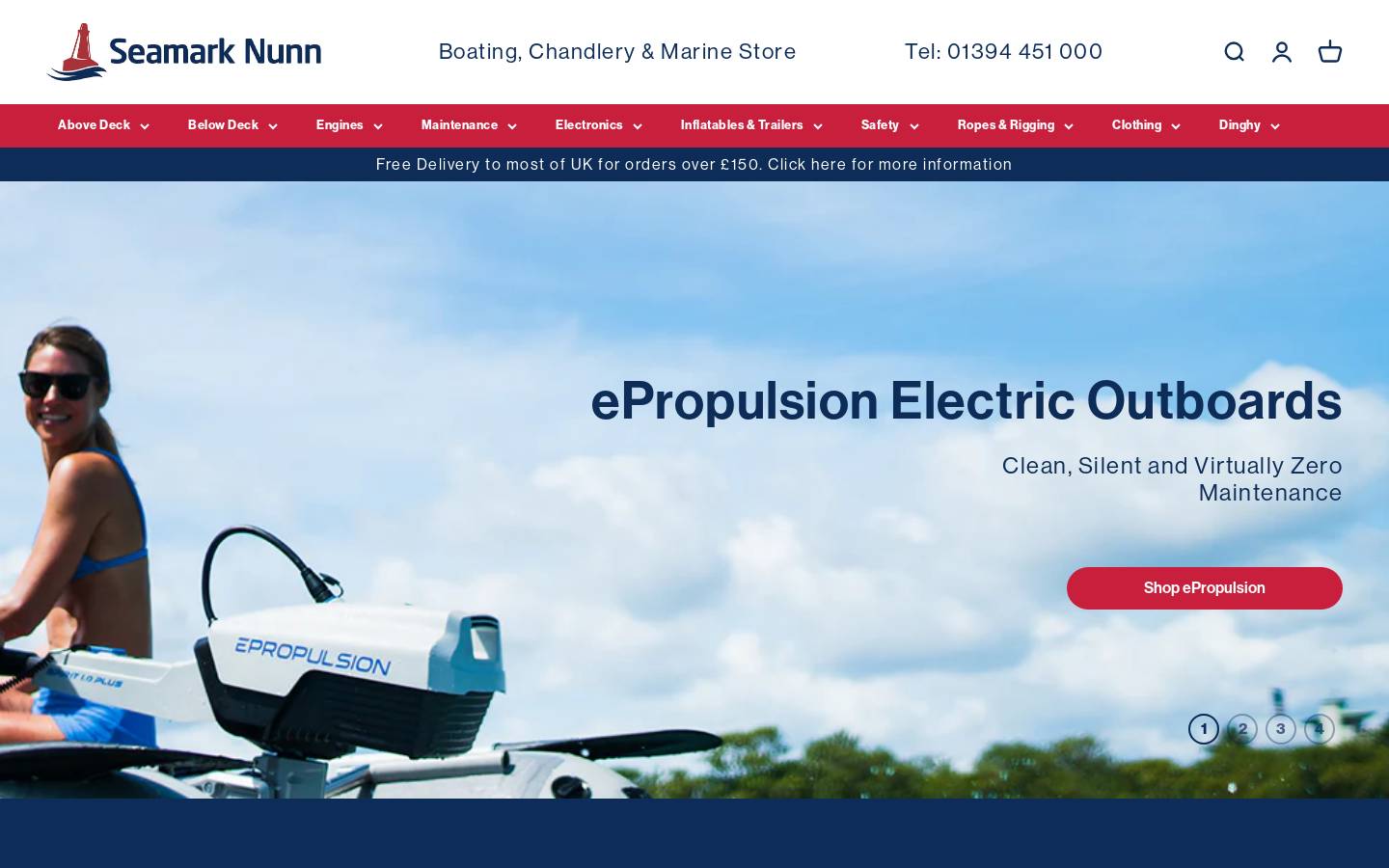 Seamarknunn homepage screenshot