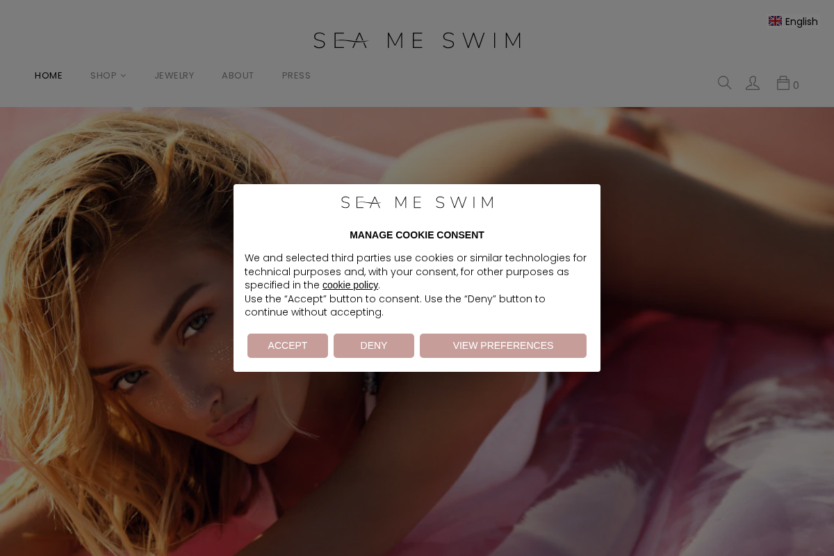 Seame Swim homepage screenshot