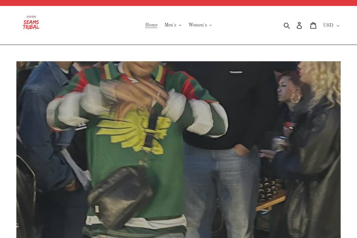 seamstribal.com homepage screenshot